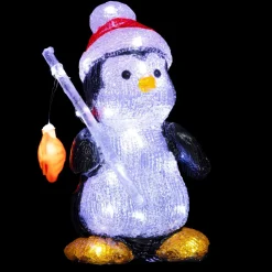 Pingouin Lumineux Acrylique Illuminé