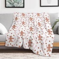 Plaid De Noël Beige