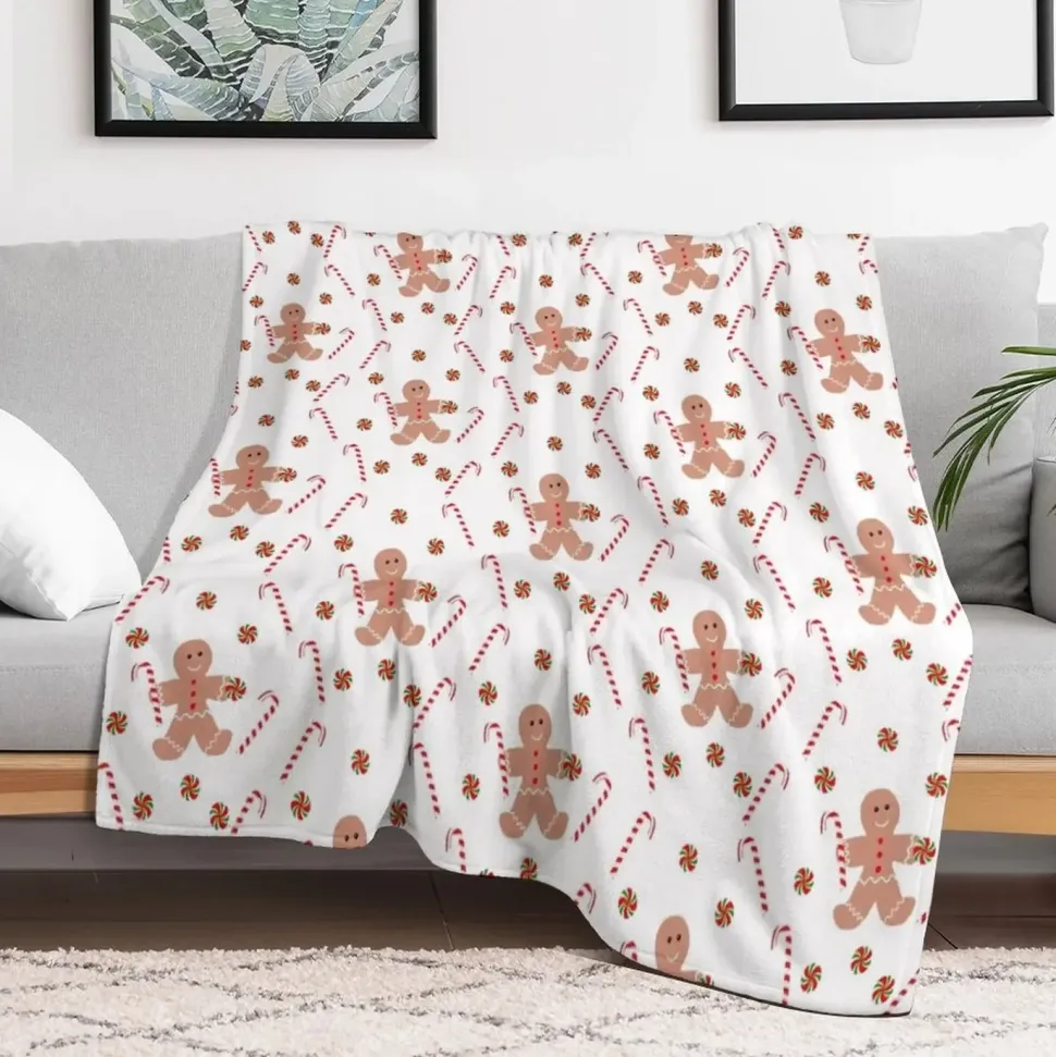 Plaid De Noël Beige