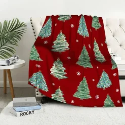 Plaid De Noël Rouge