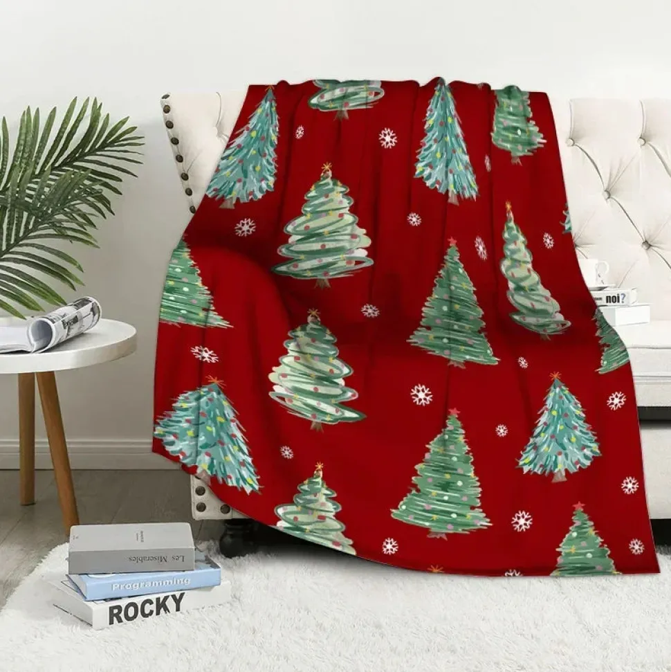 Plaid De Noël Rouge