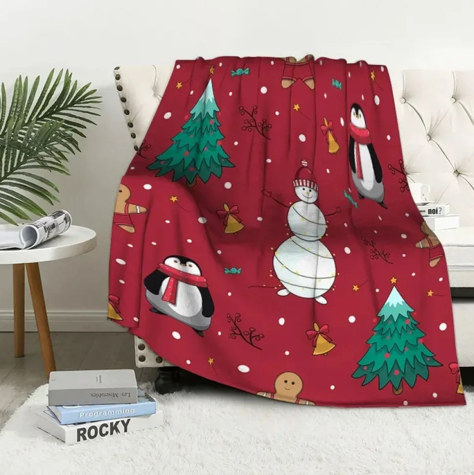 Plaid De Noël Rouge