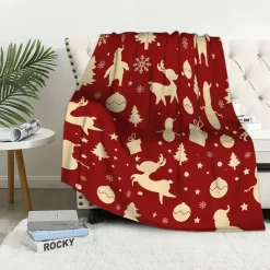 Plaid De Noël Rouge