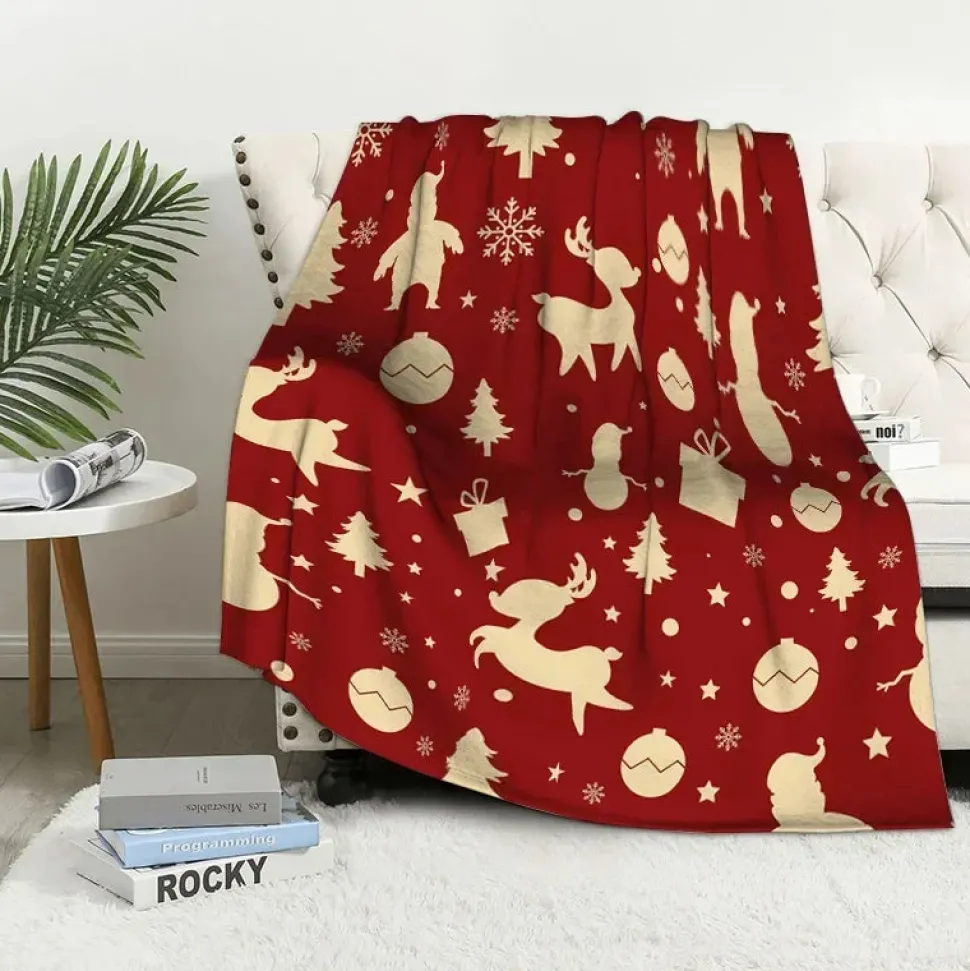 Plaid De Noël Rouge