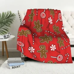 Plaid De Noël Rouge