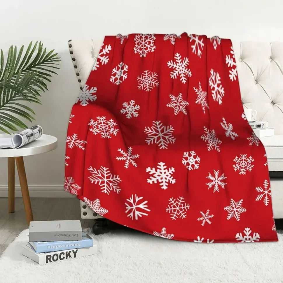 Plaid De Noël Rouge