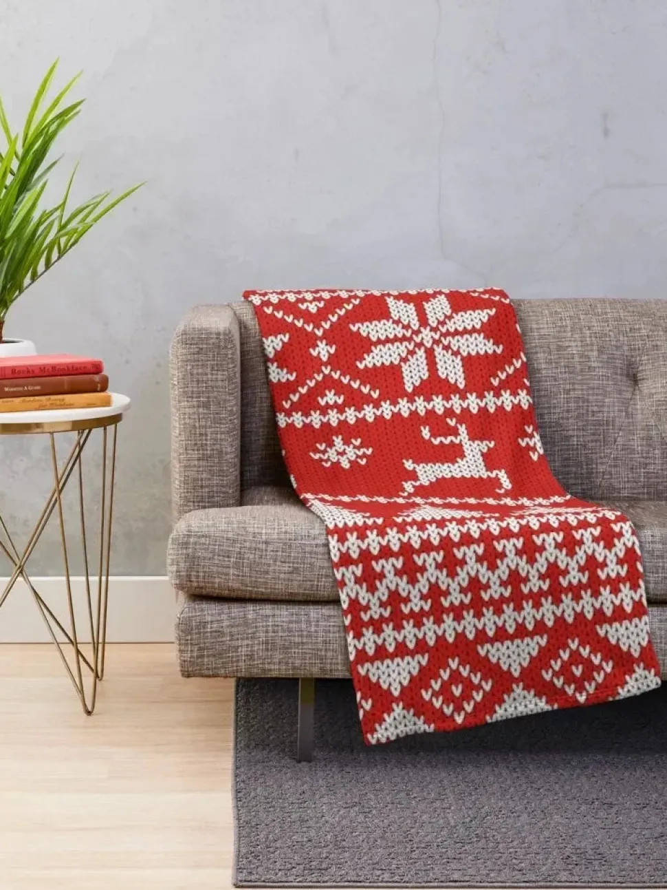 Plaid De Noël Tricot