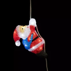 Père Noël Acrylique Montant à La Corde