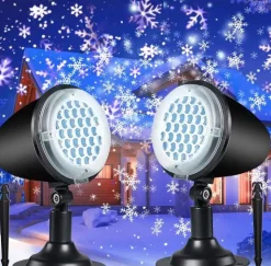 Projecteur Noël Flocons De Neige