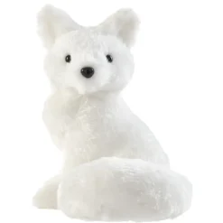 Renard Polaire Assis En Polystyrène