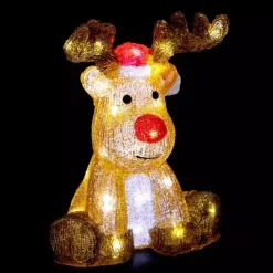 Renne Lumineux De Noël En Acrylique