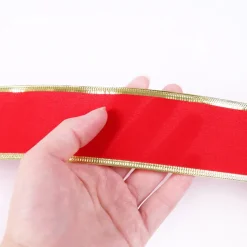 Ruban Rouge De Noël - 10 Mètres