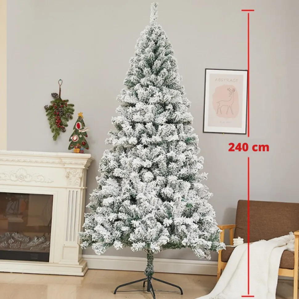 Sapin De Noël Artificiel Blanc - 240 Cm