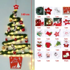 Sapin De Noël Mural Guirlande