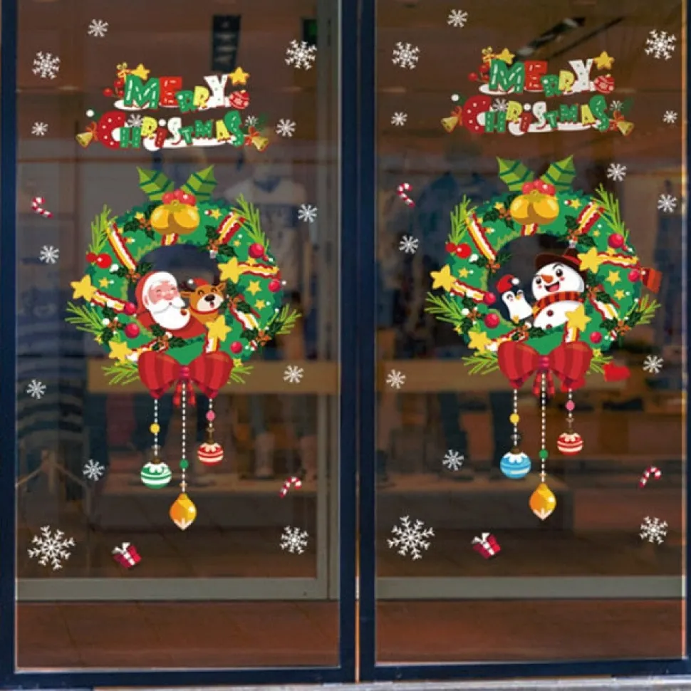 Stickers De Noël - Couronnes De Noël