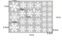 Stickers De Noël - Flocons De Neige