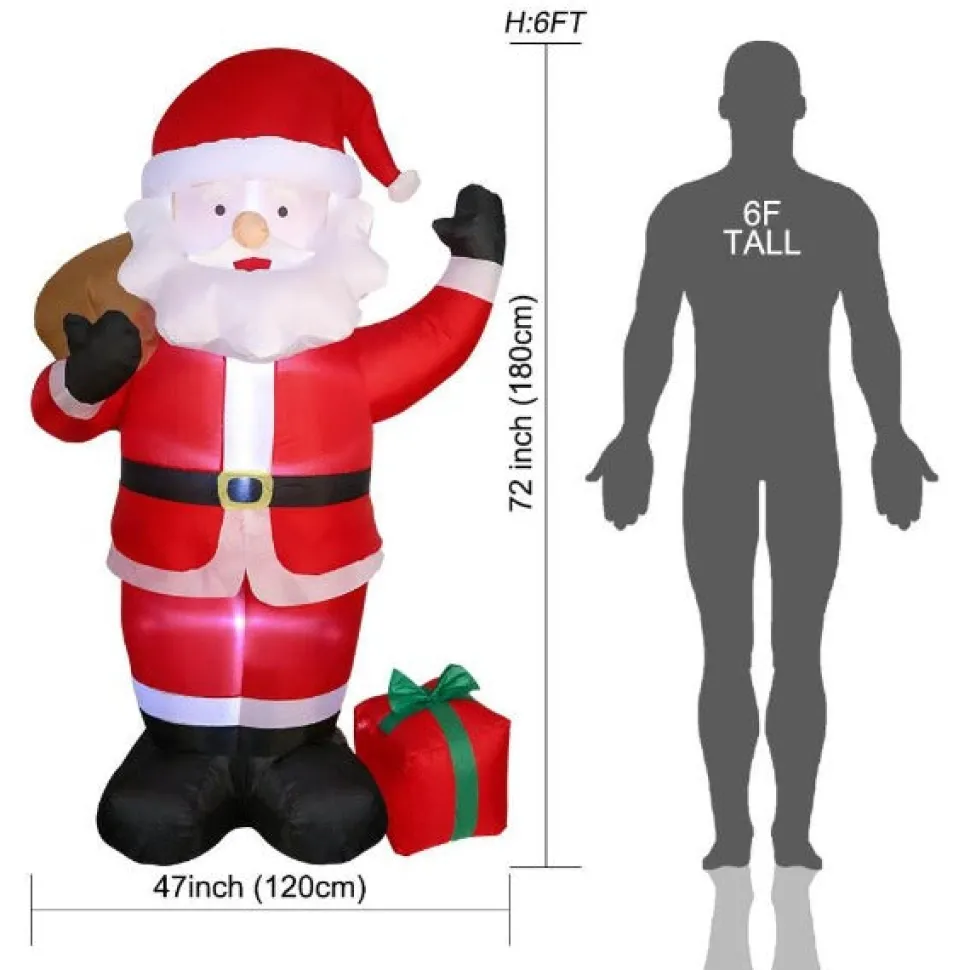 Structure De Noël Gonflable - Père Noël