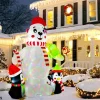 Structure De Noël Gonflable : Ours Polaire Avec Pingouin