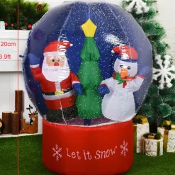 Structure De Noël Gonflable : Boule De Neige Let It Snow