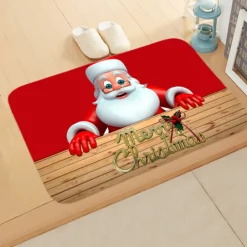 Tapis De Noël - Père Noël Avec Lunettes