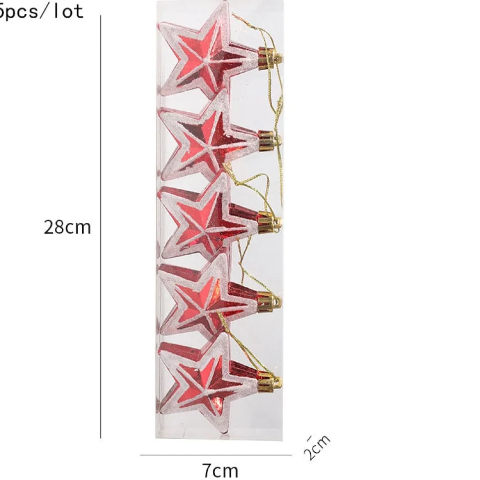 Étoile De Noël : Etoile Rouge à Cinq Branches