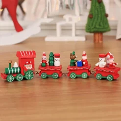 Train De Noël En Bois