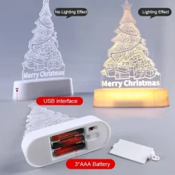 Veilleuse De Noël à Piles