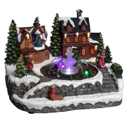 Village Lumineux De Noël - Fontaine